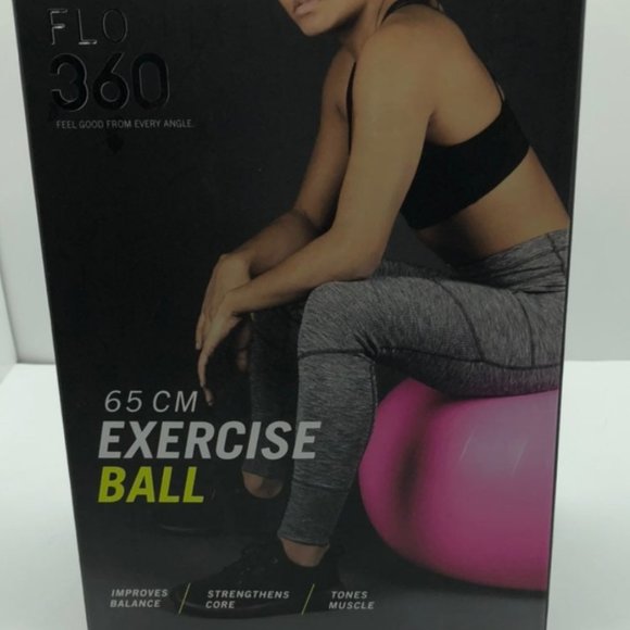 Flo360 Yoga Pilates Exercise Ball 25 inch - Picture 1 of 5